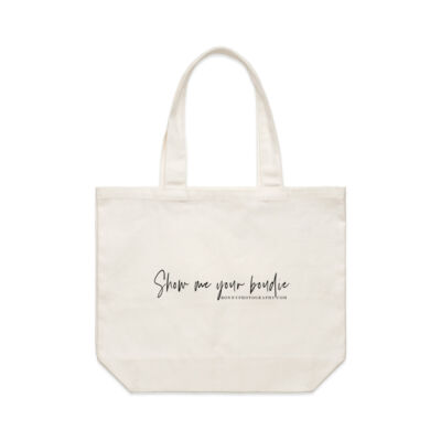 Show me your boudie | large tote bag Thumbnail